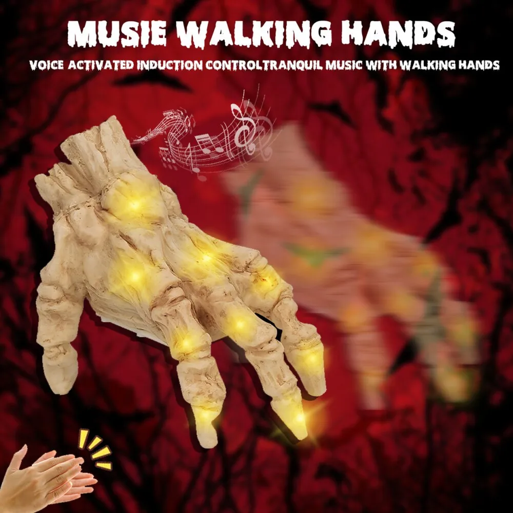 Halloween Ornaments Horror Prosthetics Electric Glow Warm