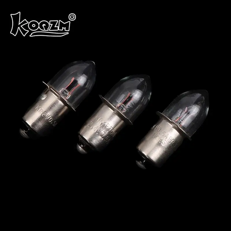 P13.5S Base Bulbs Old Style Flashlight 2.4V 3.6V 4.8V 6V 7.2V 0.4A 0.5A 0.75A Replacement Bulbs Torches Work Lamp