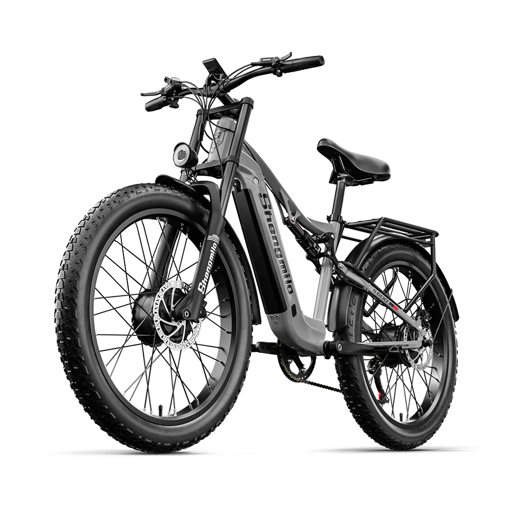 AliExpress Shengmilo S600 Adult 2000W Electric Bicycle Men's E-Mountain ebike with Two Motor, 48V840WH Battery,26" Fat Tire Electric Bike