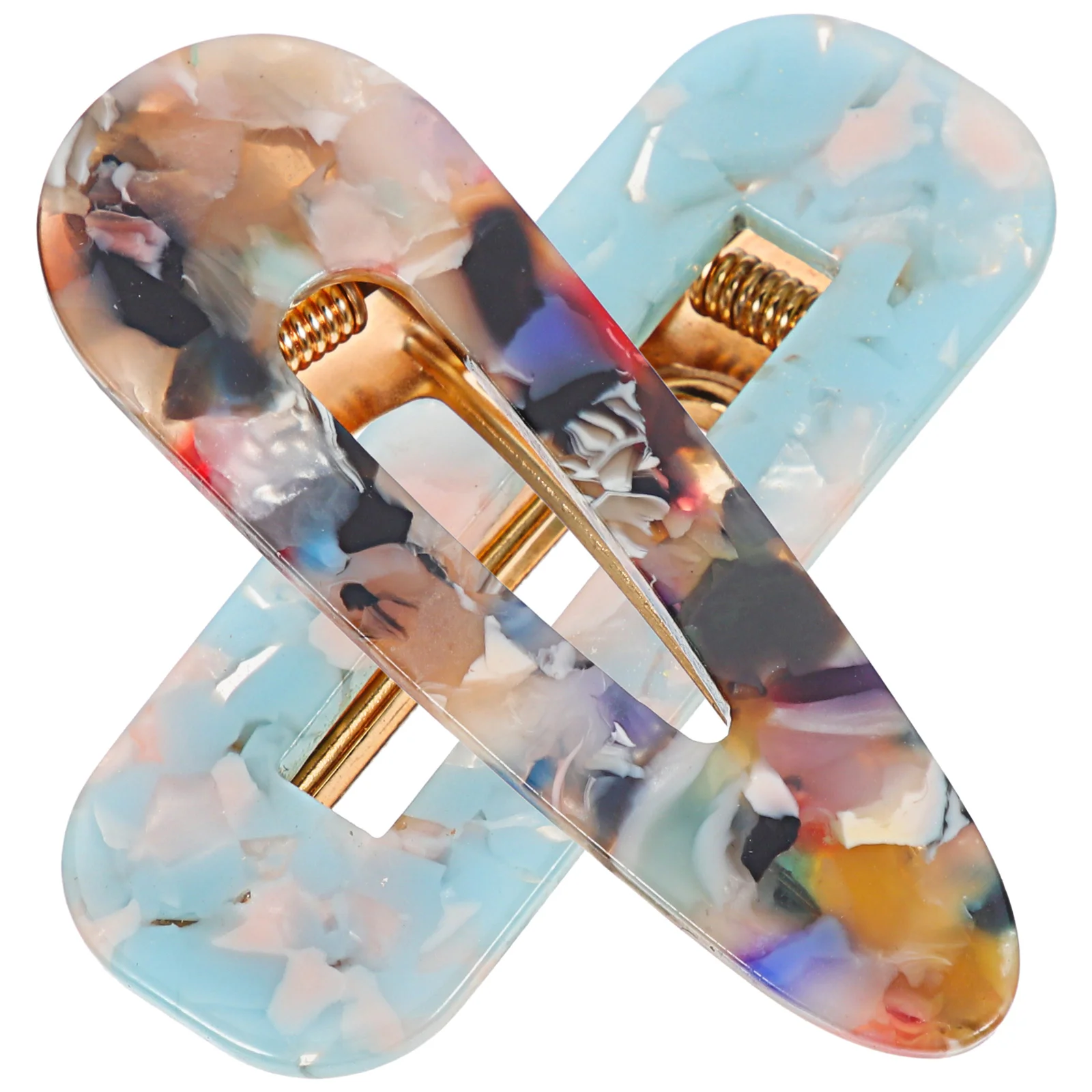 

2pcs Clips For Women Thin Styling Barrettes Sweet s Accessories Decorative Small Hair Clip Sturdy Durable Smooth Suitable