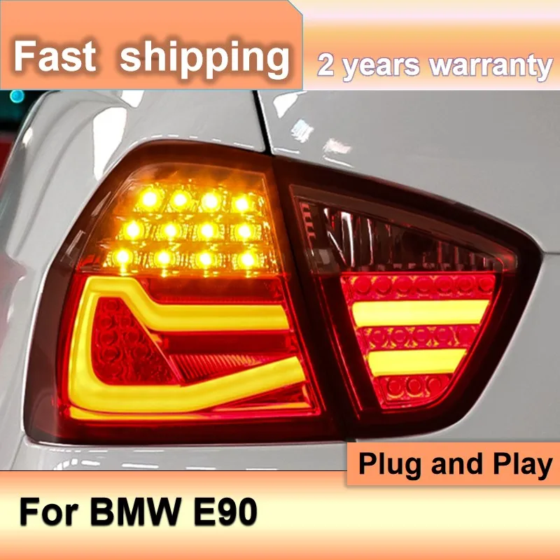 Car Accessories for BMW E90 Tail Lights 325i 318i BMW 320i Tail Lamp BMW 3 Series Rear Lights LED DRL++Turn Signal+Brake+Reverse