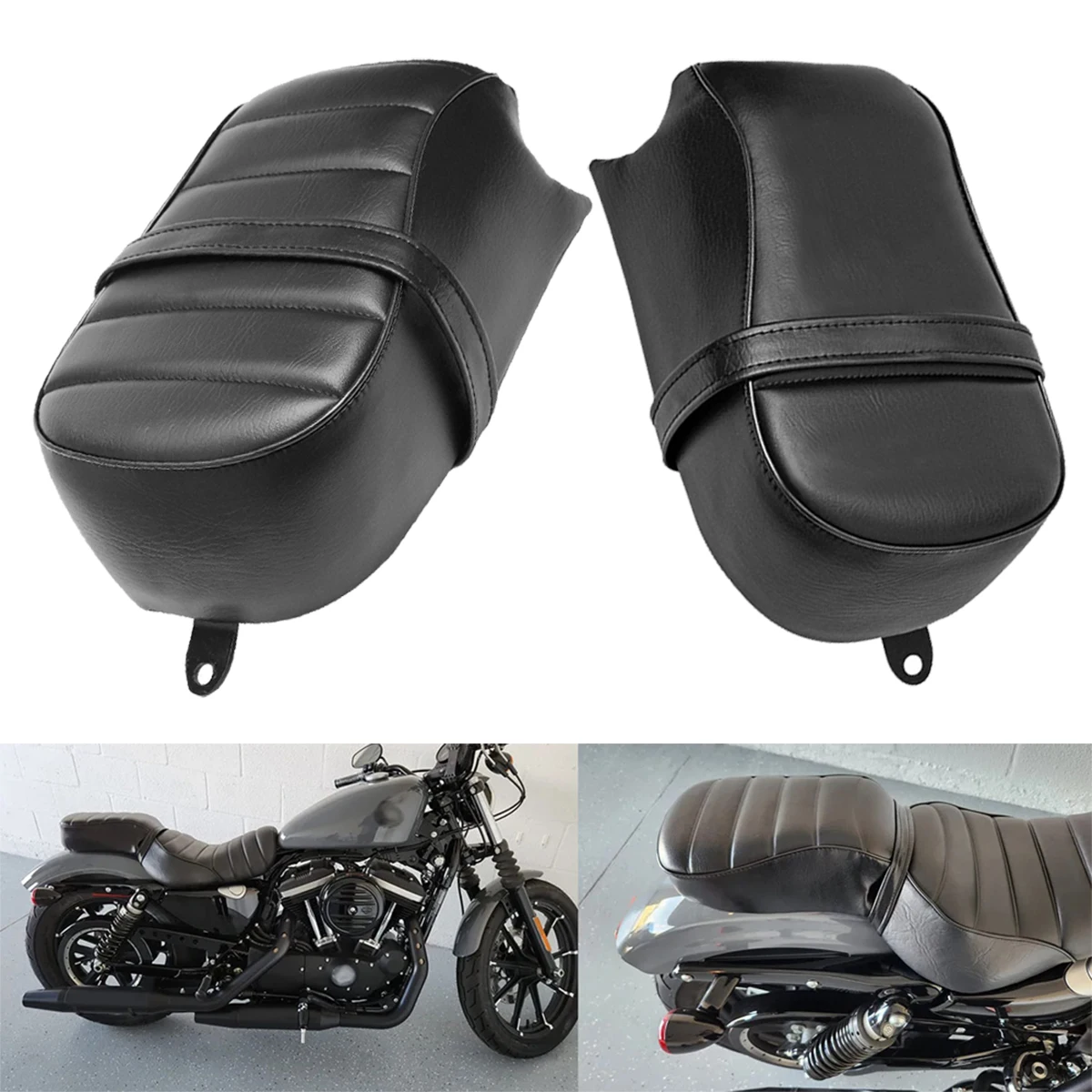 1pc Motorcycle Rear Passenger Seat Pillion Fit For Harley Sportster Iron 883 XL883N 2016-2021