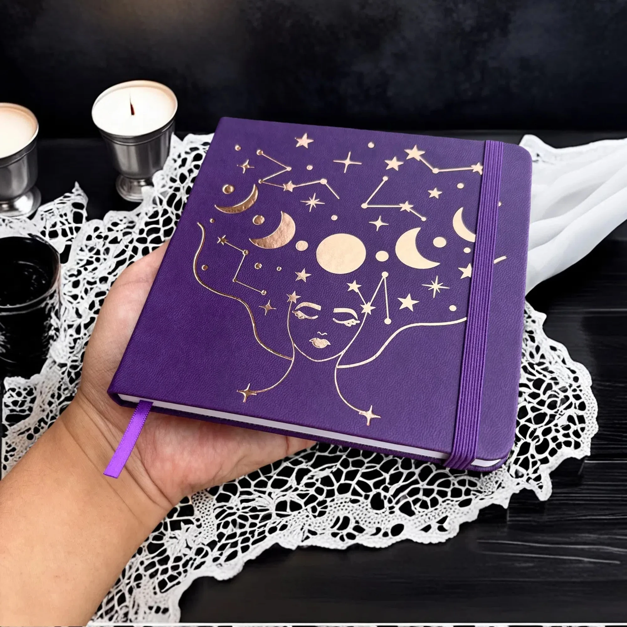 BUJO Dotted Journal – 5,5"x5,5" Quadrat | 180 g/m2 Bambuspapier | Für Bujo, Skizze und kreatives Journaling – Detail 9