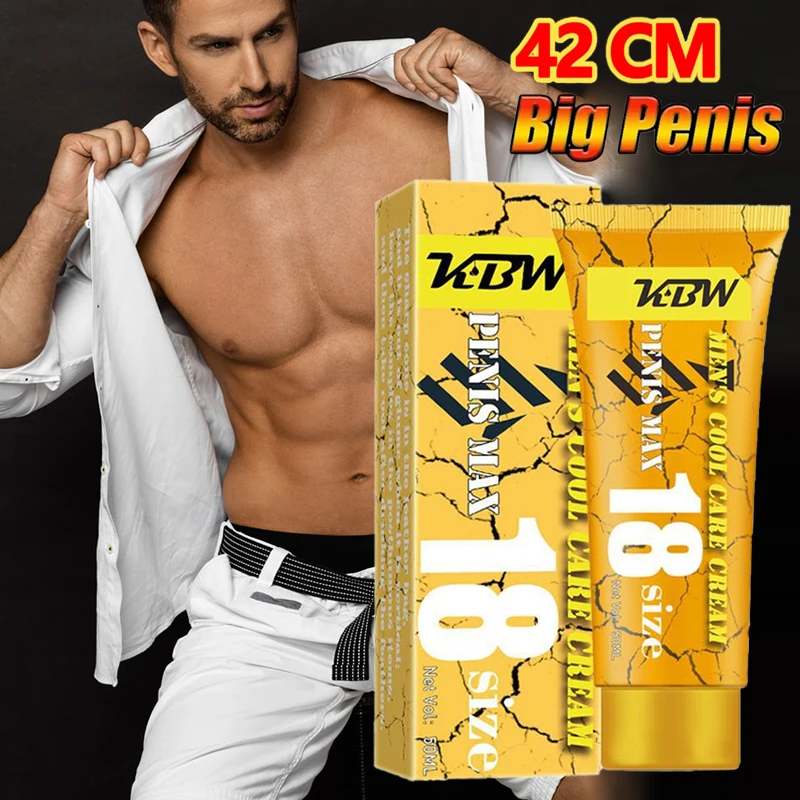 50ml Herbal Cream Big Dick Enlargement Cream for Men Penis Grow Thicker Lubricant Lasting Erection Enlargement Gel Adut Product