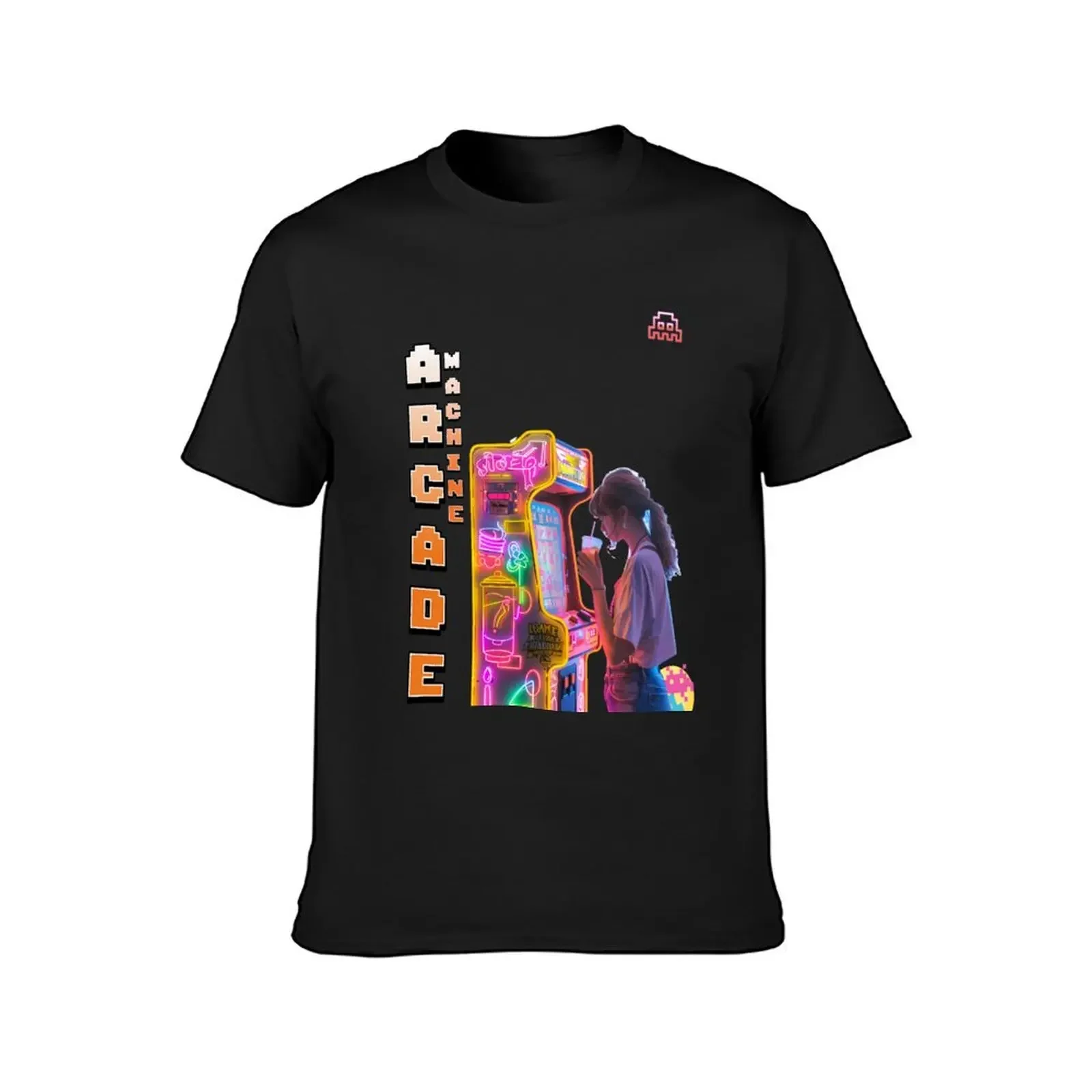 Pixelated Treasures: Relive the Magic of Arcade Machines T-Shirt plain hippie clothes vintage clothes plain t shirts men