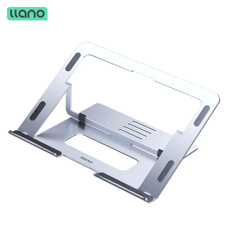 Llano Laptop Stand iPad Stand Computer Stand Aluminum Alloy Portable Adjustable Desktop Notebook Holder for 7-17.3 Inch