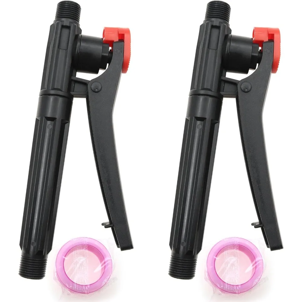 

2 PCS Pump Action Pressure Sprayer Garden Sprayer Handle Trigger Gun Spray Handle Backpack Sprayer Parts with Sealing Tape