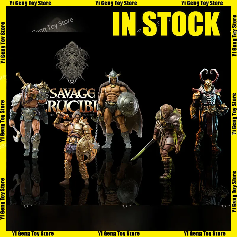 Новый Harbinger Studios Savage Crucible Wave 2 Jaeger Nashom Krieger Whoman Barbarian Фигурка Аниме Модель Игрушка Подарок