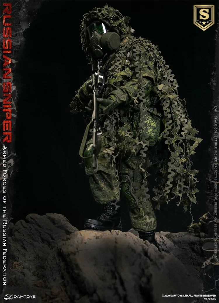 Damtoys Dam 78078S 1/6 Russische Federale Strijdkrachten Sniper Militaire Jungle Sniper Model 12 "Action Figure Beste Collectie