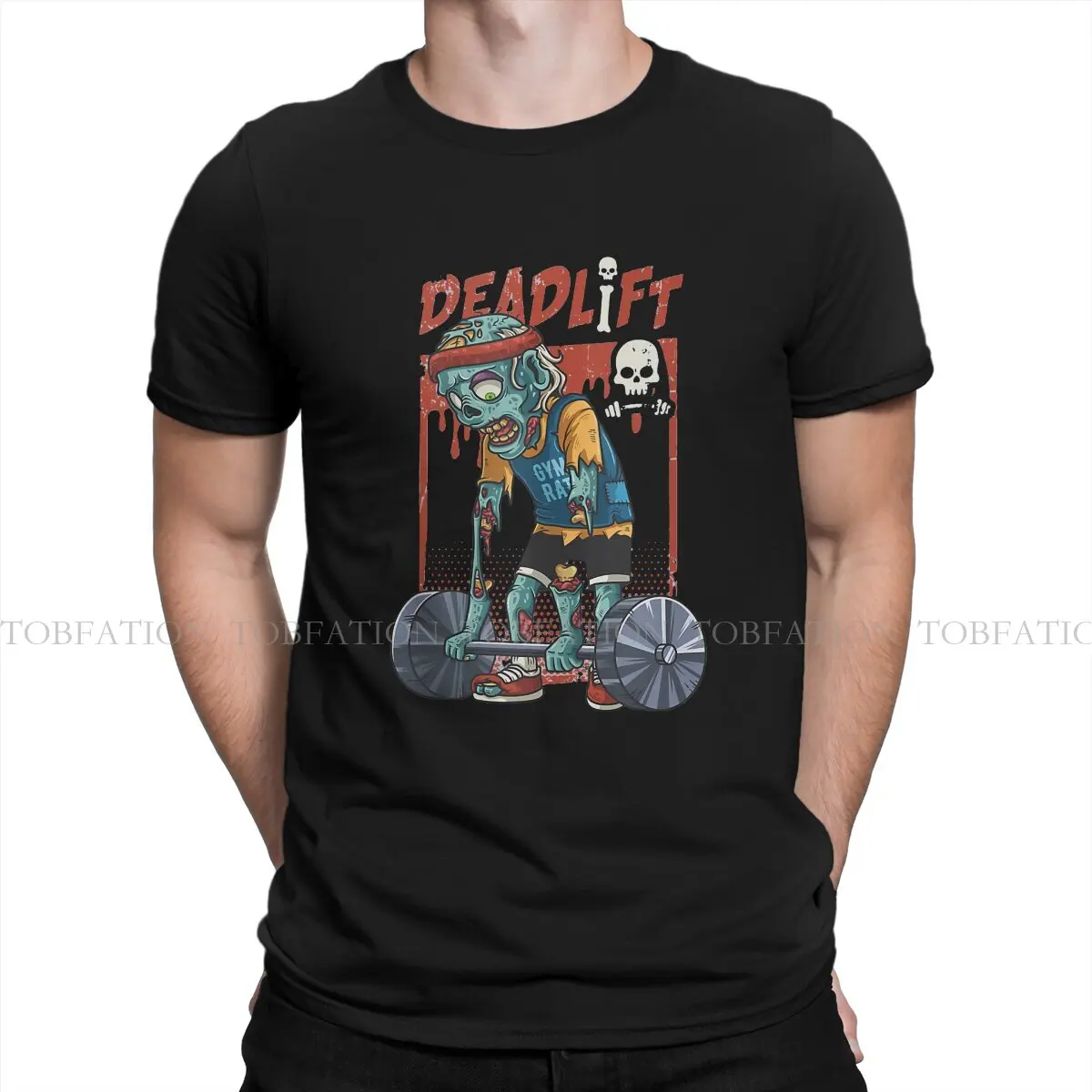 Camiseta de manga corta para levantamiento de pesas, camisa única de Zombie Deadlift para Halloween, culturismo, bombeo, gimnasio, Idea de regalo