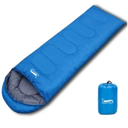 Desert&Fox Compact Sleeping Bag Ultralight Envelope 3 Season Sleeping Bags with Compression Sack for Camping Hiking Travelling