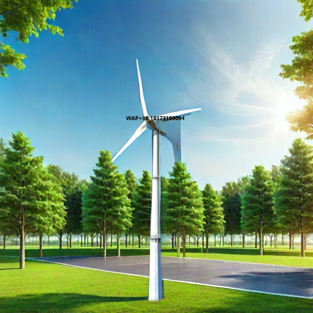 CE Certified 20KW Off-Grid Wind Turbine Generator Single & Three Phase 220V/110V/380V 50HZ/60HZ Free Standing Tower for Home Use