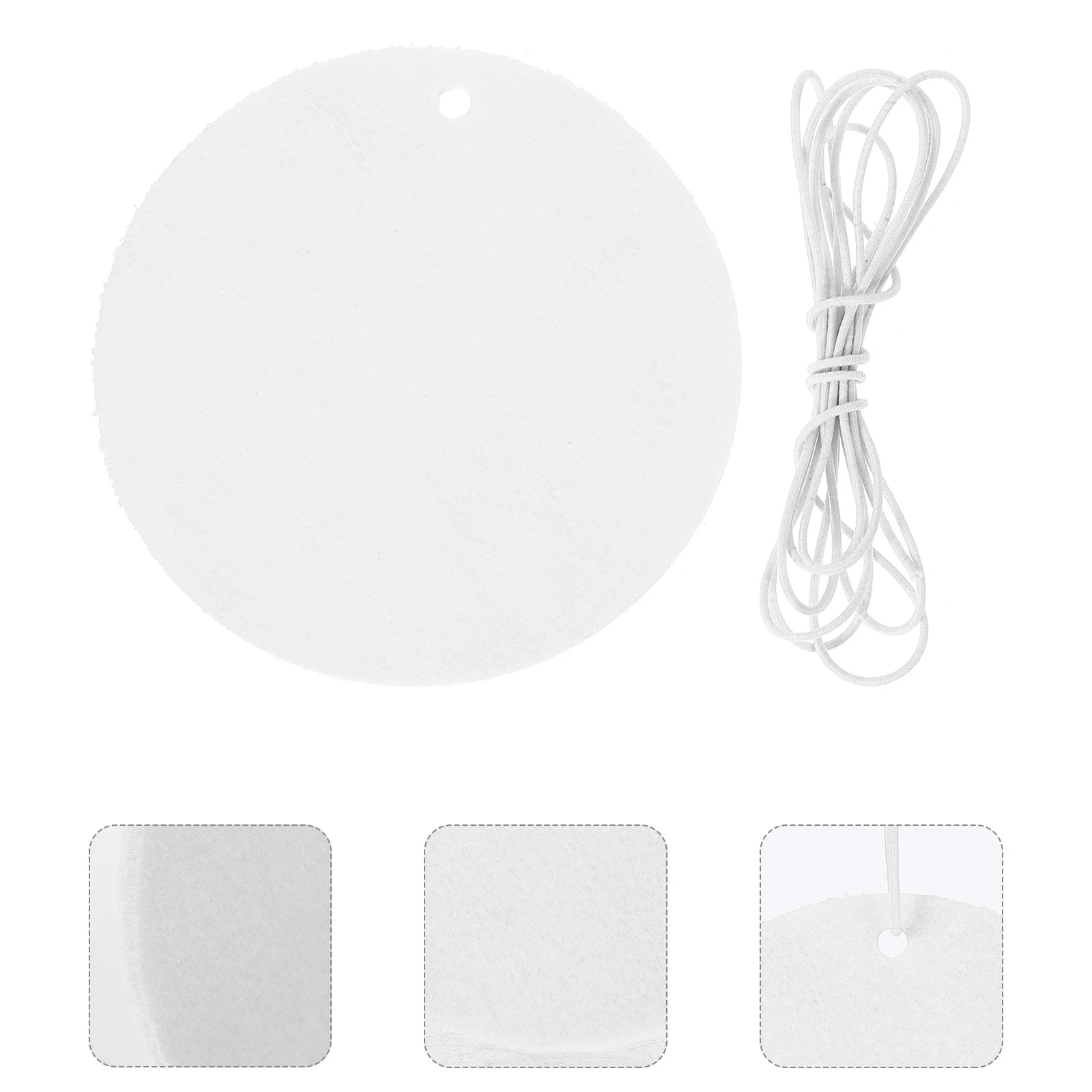 

Felt Aroma Diffuser DIY Air Freshener Sheets Sublimation Fresheners Blanks Elastic Rope for