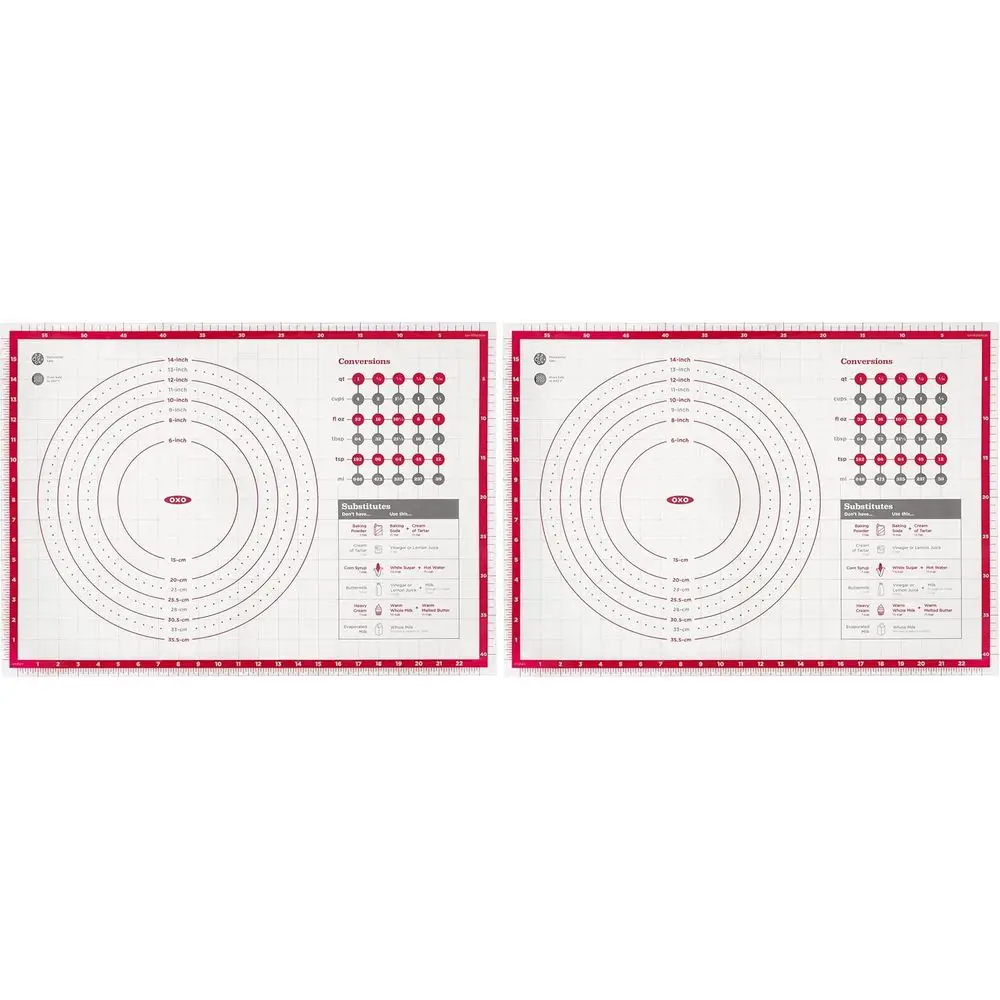 Silicone Baking Mat Set Of 2 For Pastry Making