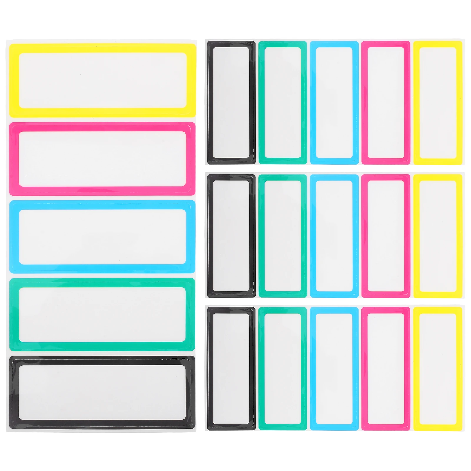 

20pcs Dry Erase Adhesive Removable Colored Sticky Wall Stickers Pantry Tags Reusable Name Tags Food Storage Labels Jar Labels