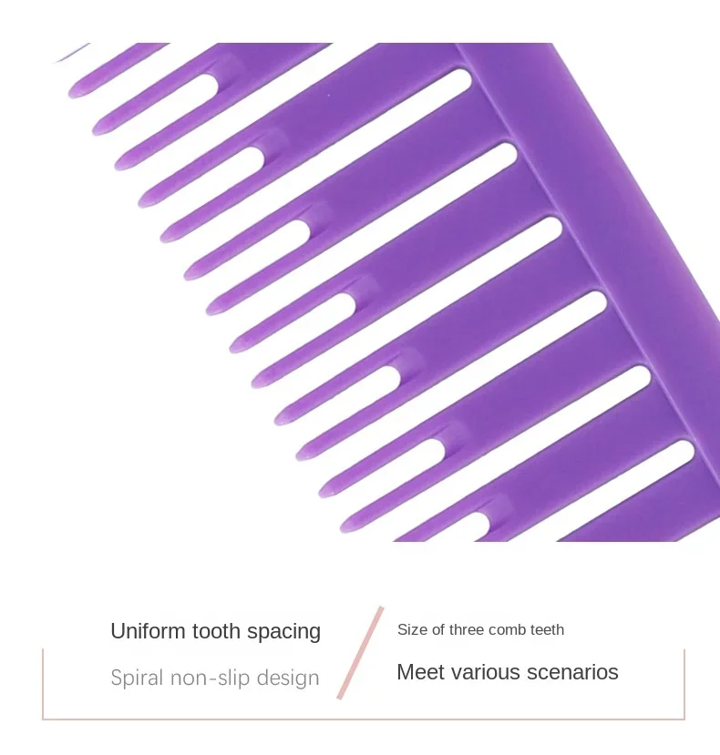 3 stücke Haarbürste Haar Styling Kämme Schwanz Kamm Set Färbung Färben Kamm Salon Werkzeug Schnitte Hervorhebung Weben Schneiden Kamm – Detail 8