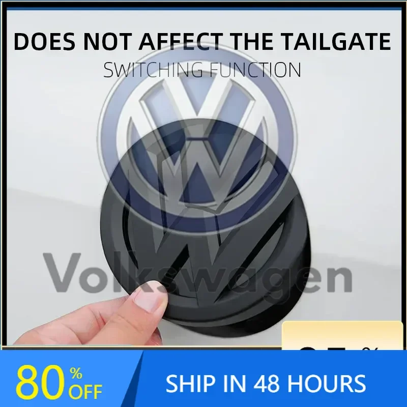 

Car Sticker For VOLKSWAGEN Car Glossy Black Front Grill Badges Rear Trunk Emblem Lid Covers Logo Sticker For VW Volkswagen GOLF