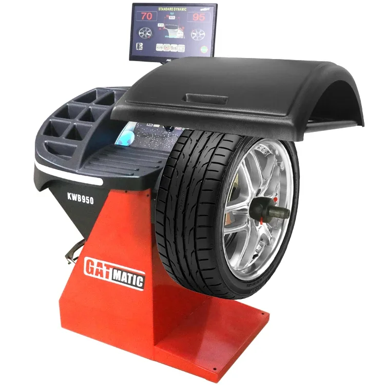 Factory Direct With LCD Screen Digital Computer Full Automatic Car Wheel Balancer Balancing Machine 3D