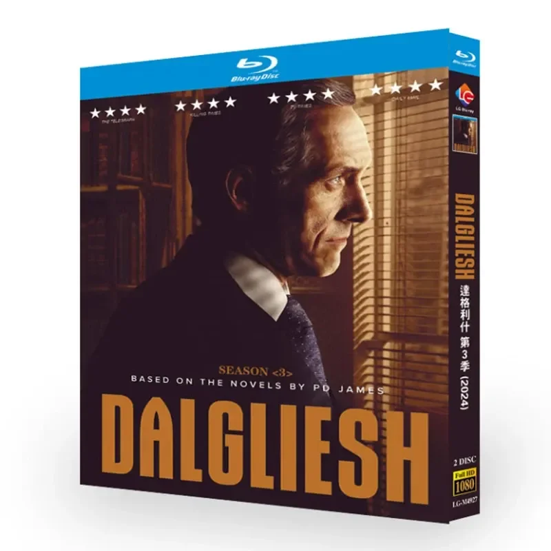 Blu ray Ultra High Definition British Drama Dalglish Season 3 BD Disc CD Box Chinese and English Subtitles