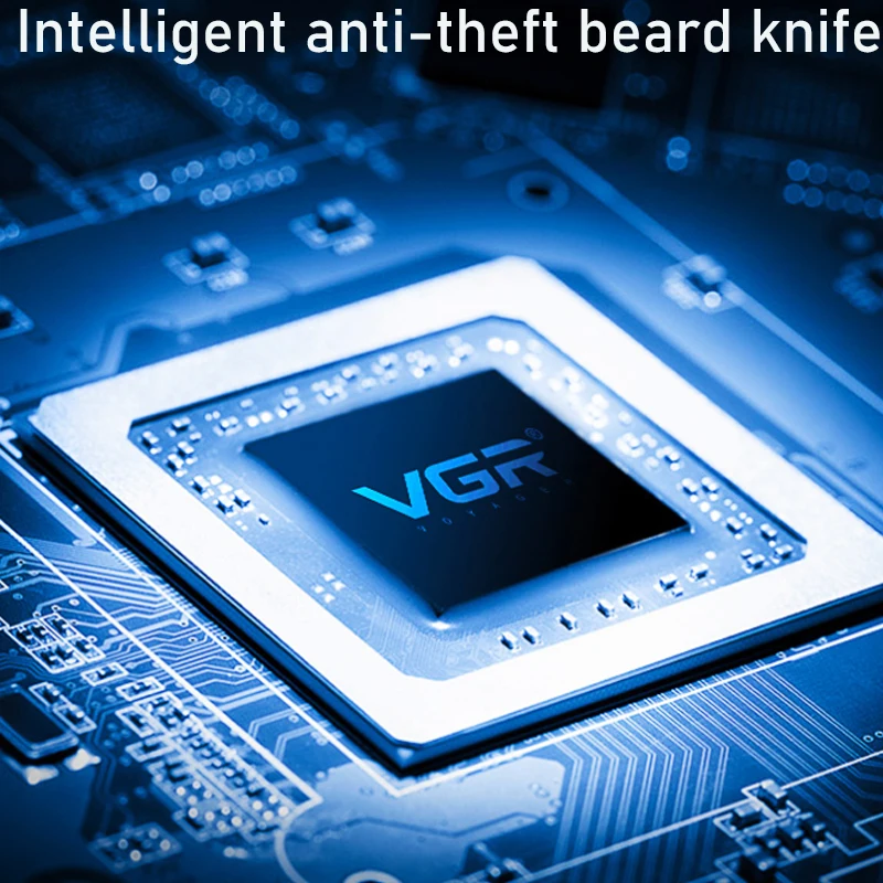 VGR เปียกมีดโกนหนวดไฟฟ้าสำหรับหนวดเคราผู้ชาย Stubble ไฟฟ้ามีดโกน Facial เครื่องโกนหนวดล้างทำความสะอาดได้