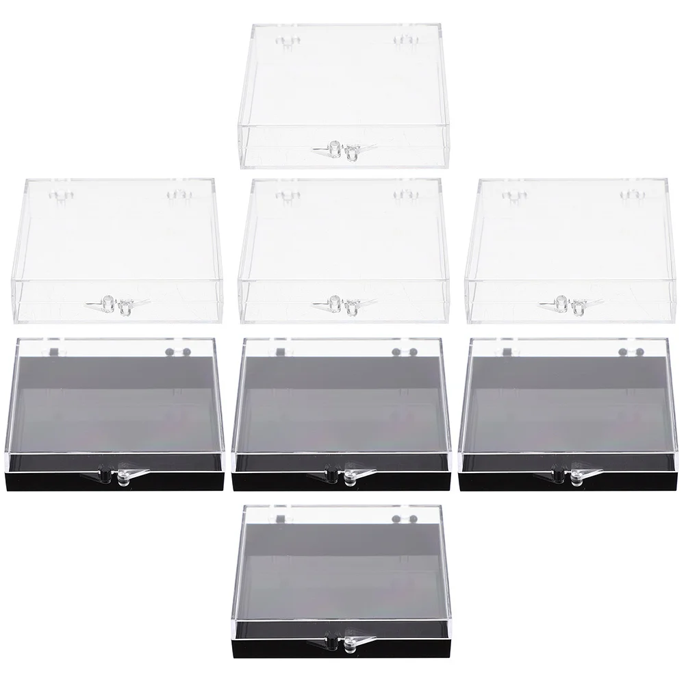 

8pcs Press On Nails Box Clear Lid Fake Storage Case Nail Tips Organizer Portable False Nail Container Display Box For Salon