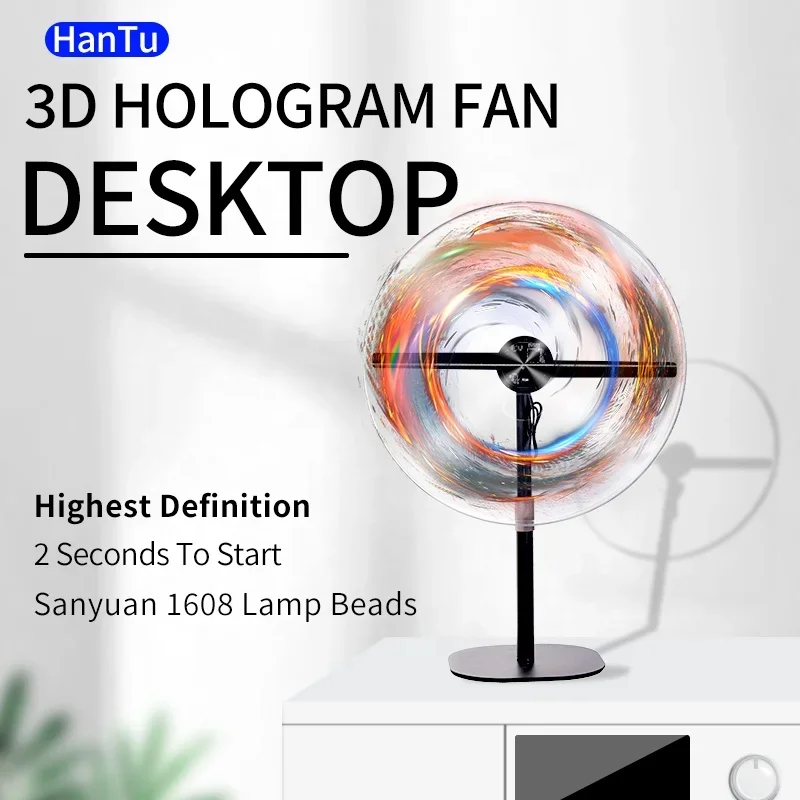 Hantu 3D Hologram Fan Desktop 30CM Hologram Equipment Outdoor Advertising Projector Holographic Display 3D Hologram Table