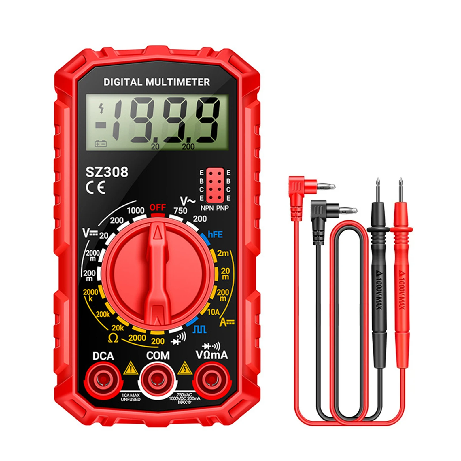 For ANENG SZ308 Digital Multimeter Voltage Resistance Meter AC/DC Current Meter Mini Digital Multimeter Test Equipment Parts