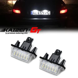 White LED License Plate Number Lights For Peugeot Partner 206 207 306 307 308 406 407 For Citroen C3 C4 C5 BERLINGO XSARA SAXO
