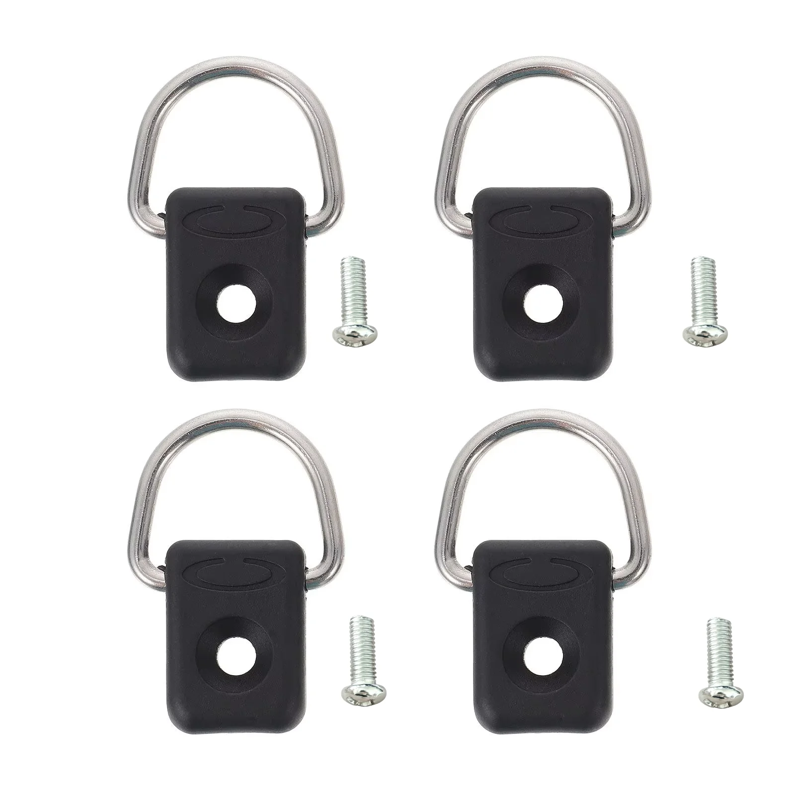 4 Sets of Dedicated D-Ring Buckles for Kayaks, Boating Equipment, Rope Fastening Clips