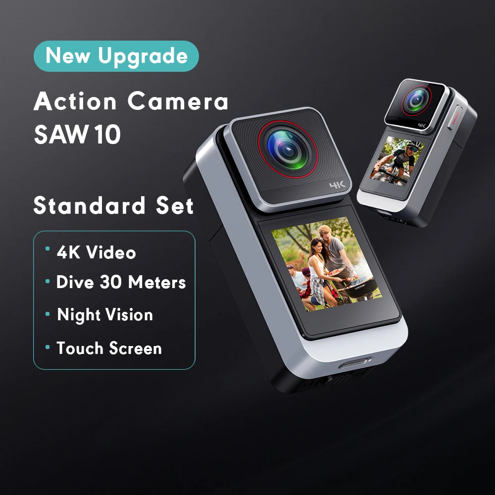 4K Video Shooting Sports DV  1.3'' IPS Screen For Cycling Digital Camera WIFI Remote Control Video Recorder Action Camera SAW10