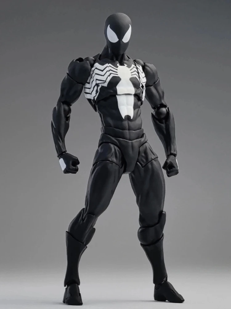 En Stock nouveau Spider Man costume noir Venom modèle mobile jouets symbiotique noir Venom costume Revoltech incroyable Yamaguchi