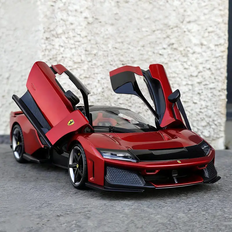 Bburago 1:24 Ferrari F80 Alloy Sports Car Model Diecast Metal Racing Car Vehicles Model High Simulation Collection Kids Toy Gift