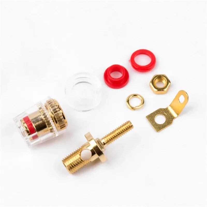Binding Post Banana Plug Connector Audio Jack Socket For Amplifier Speaker Terminal Board Gold Plated Consumer Electronics