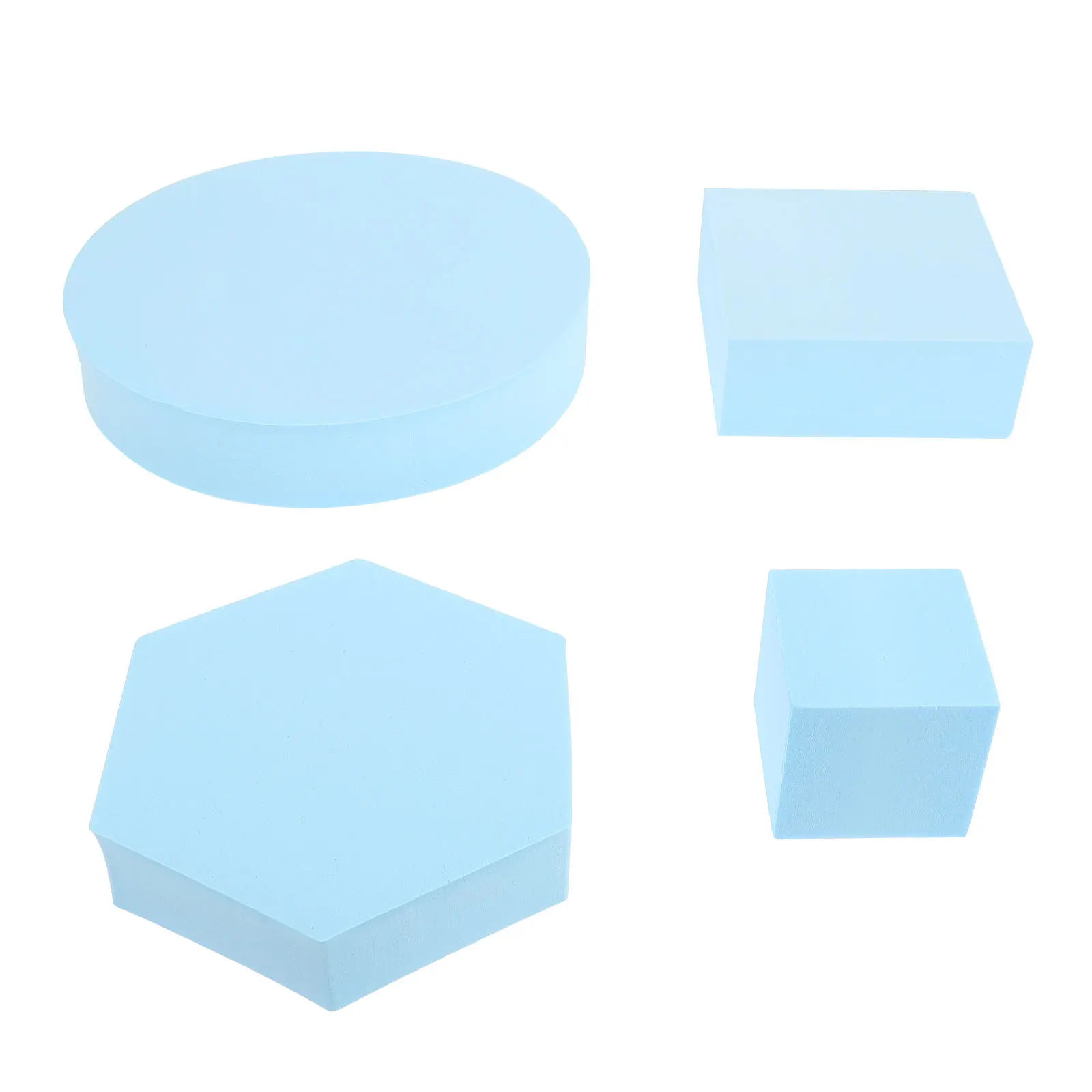 

4Pcs Geometric Photo Props Lightweight Foam Decorative Photography Background for Cosmetics Jewelry Makeup Tools