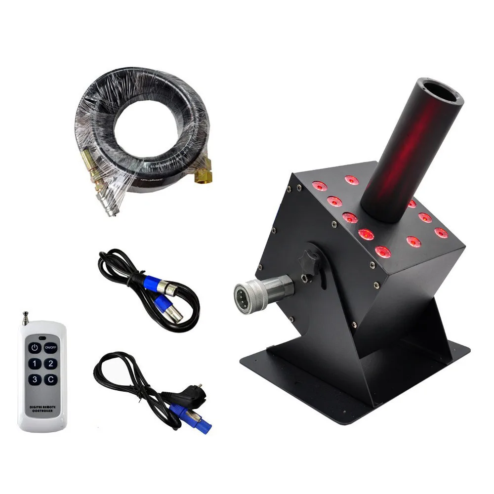 RGB 3IN1 LED CO2 Swing Jet Machine Cryo Carbon Dioxide with DMX512 and Remote Control Moving Head Spray Smoke Cannon Machine