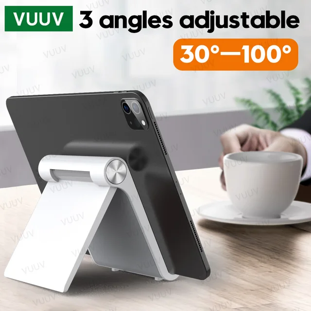 VUUV Składany stojak na biurko do iPada Uchwyt na tablet do tabletu 4-11 cali Uchwyt na tablet do telefonu komórkowego Xiaomi Pad Samsung Lenovo