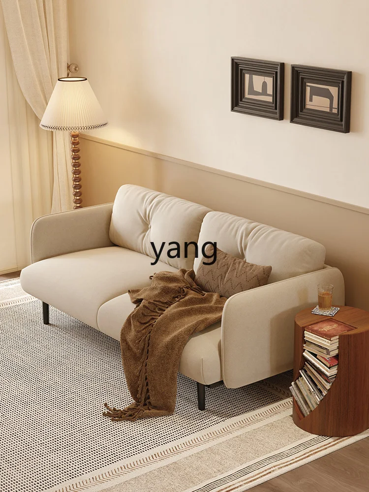 Yjq Retro Sofa Small Apartment Living Room Simple Three-Seat Study and Bedroom Customizable