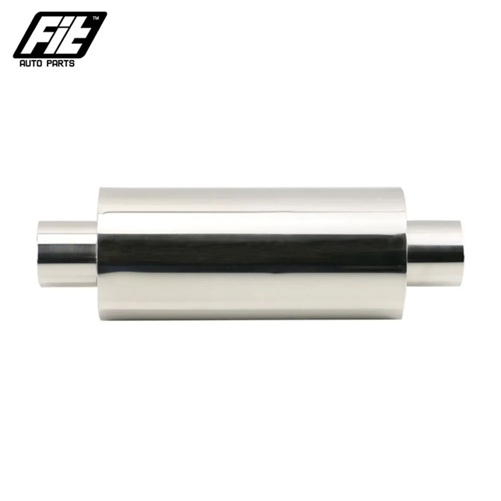 

Stainless Steel chrome Exhaust middle Muffler Silence 2'' 2.5'' Straight Resonator Car Muffler Pipe