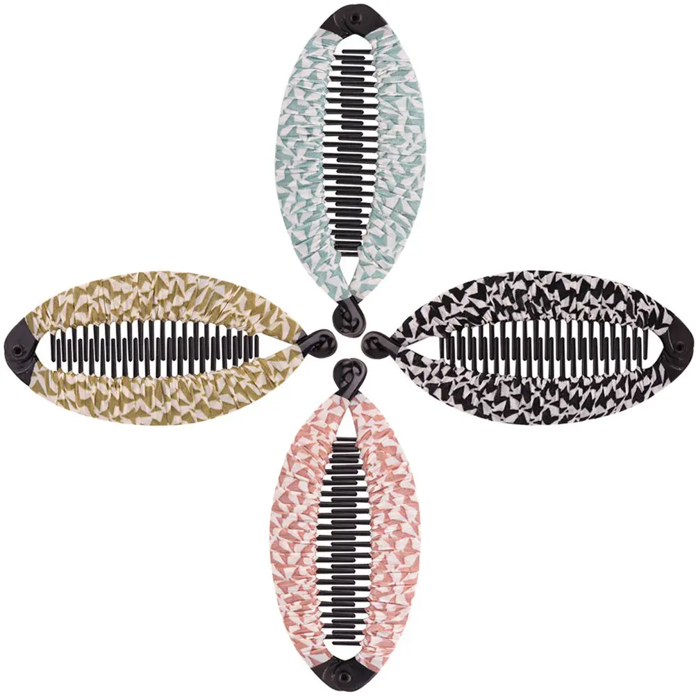 

4Pcs Heavy Duty Banana Clips for Thick Curly Hair Firm Grip No Slip Hair Clamps for Women Modern Style Everyday Use