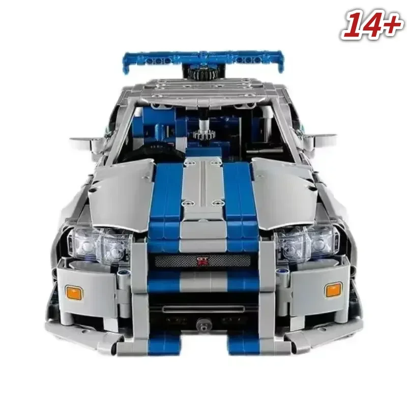 

Новая модель гоночного автомобиля God of War GT R34 42210, стильное украшение для стола, коллекционный предмет и подарок на праздник.