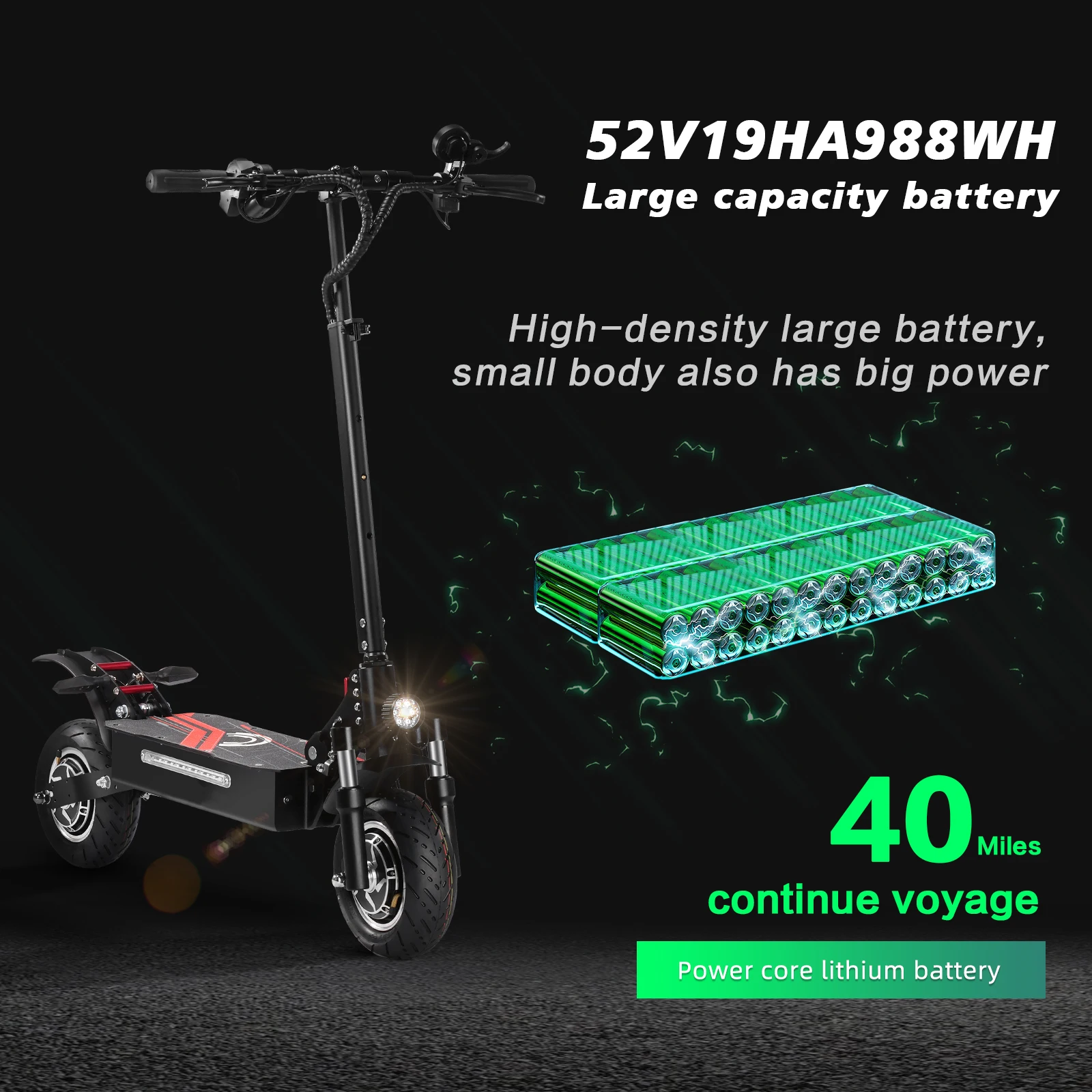 سكوتر كهربائي Boyueda Q7 Pro 10 "1600Wx2 ثنائي المحرك سكوتر إلكتروني قابل للطي سرعة علوية 42Mph 988WH ماكس المدى 42Mile تحميل 330Ibs جديد #5
