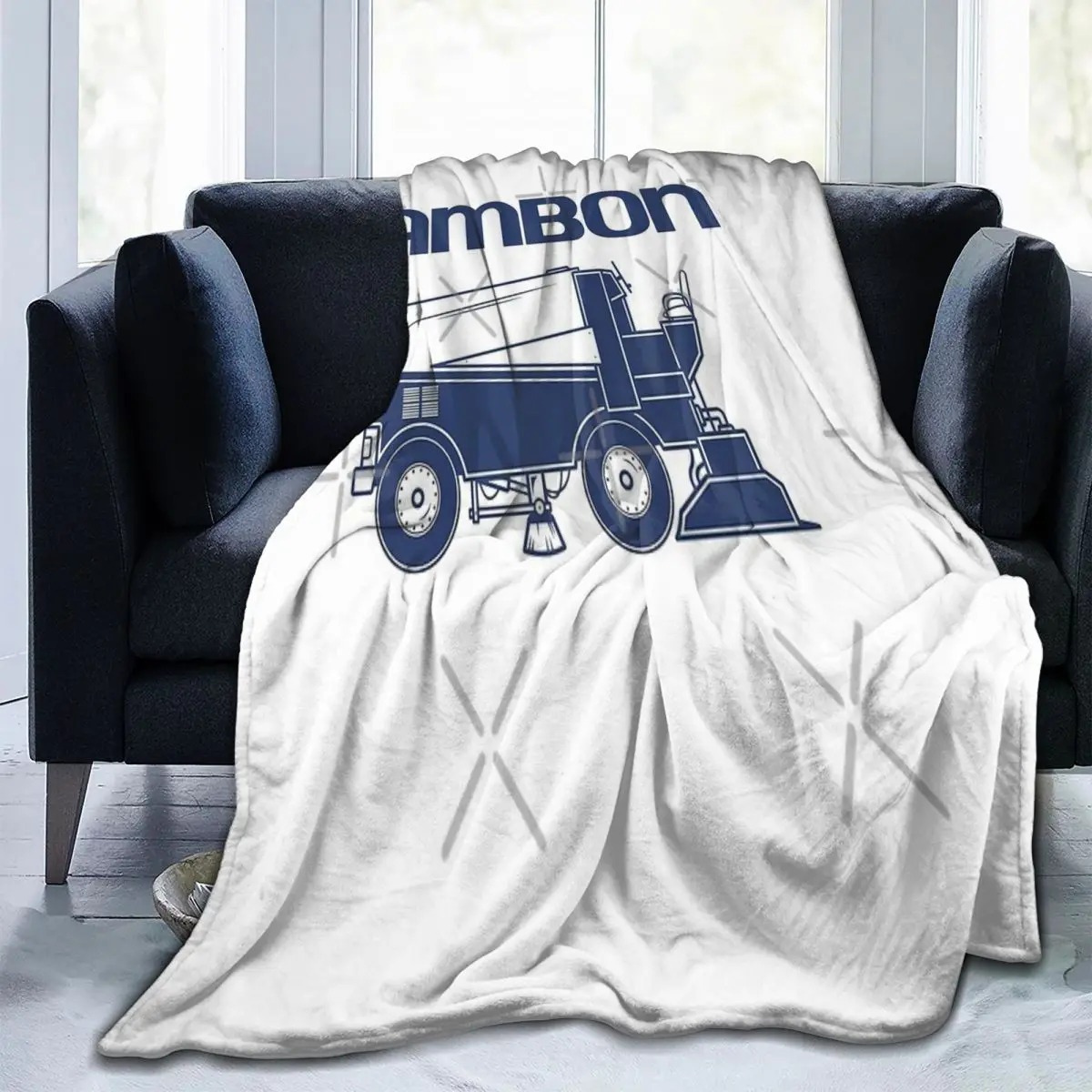 

Throw Blanket Ride Slow Zamboni Micro Fleece Blanket Four Sizes Trendy Warm For Living Room Nice Gift