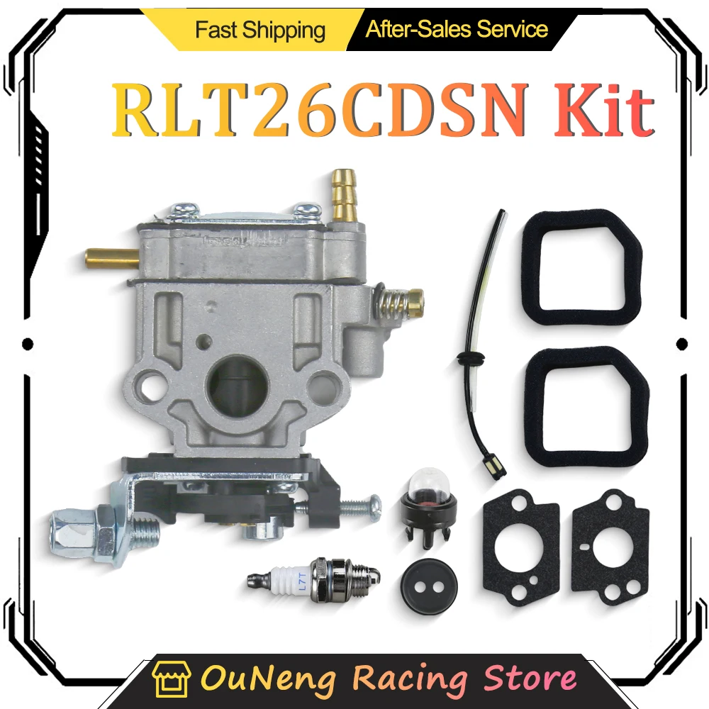 

Lawn Mower Carburetor with Fuel Line Rlt26cdsn Kit For Homelite HlT25CNB Trimmer Whipper Snipper Garden Tools Accessories