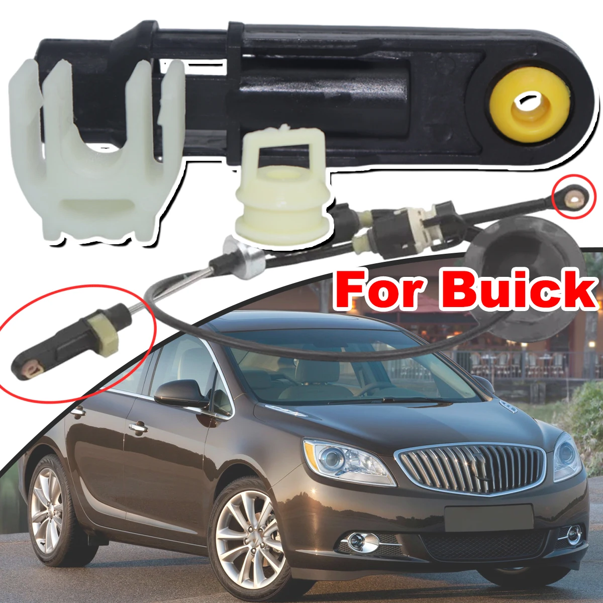 

For Buick Enclave Cascada Verano 22847616 Automatic Transmission Shift Cable Linkage Bushing Selector 2013 2014 2016 2017 2019