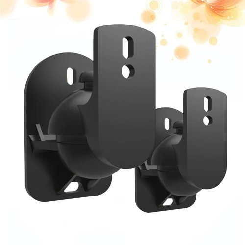 Soporte de montaje en pared universal para altavoces satelitales de cine en casa, kit de fácil instalación negro, compatible con diseño elegante de 5 kg