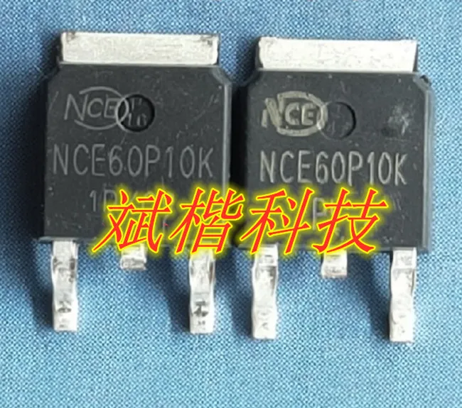 10PCS/LOT NCE60P10K MOSFET TO-252 P-CH -60V -10A