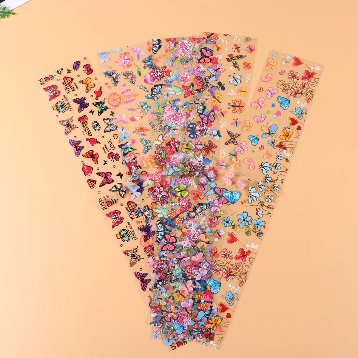 

30 Pcs UV Nail Manicure Toenails Stickers for Art Self-adhesive Decals Aesthetic