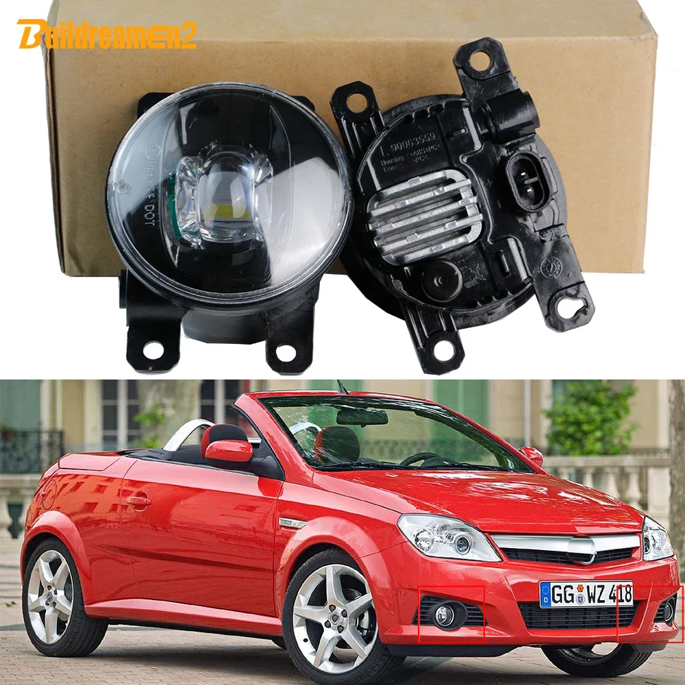 2 X Adjustable Car Front LED Fog Light Assembly 30W H11 12V For Vauxhall Holden Opel Tigra TwinTop 2004 2005 2006 2007 2008 2009