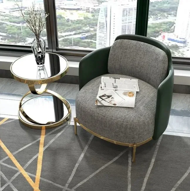 

#Post-modern edge of stainless steel small coffee table