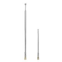 4/5 Section Telescoping Stainless Steel Radio Antenna Aerial Car Connector